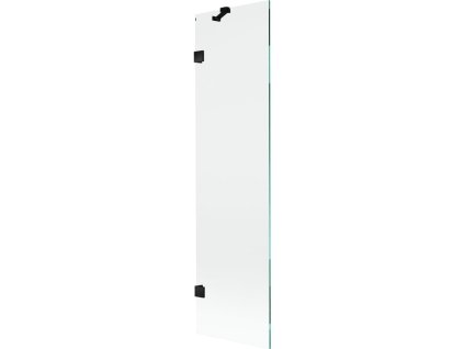 MEXEN/S - Lunar vanová zástěna FIX 50 x 150, transparent, černá 897-050-000-70-00