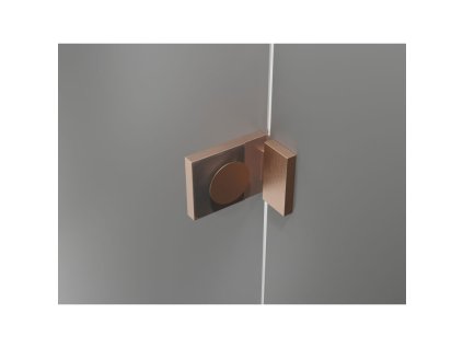 MEXEN/S - Lunar vanová zástěna FIX 70 x 150, transparent, měď kartáčovaná 897-070-000-65-00