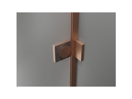 MEXEN/S - Lunar vanová zástěna FIX 80 x 150, transparent, měď kartáčovaná 897-080-000-65-00