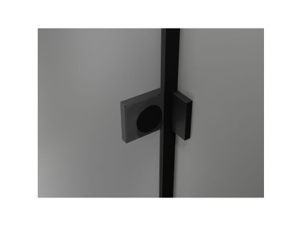 MEXEN/S - Lunar vanová zástěna FIX 80 x 150, transparent, černá 897-080-000-70-00