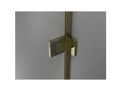 MEXEN/S - Lunar vanová zástěna FIX 90 x 150, transparent, zlatá 897-090-000-50-00