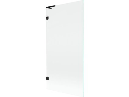 MEXEN/S - Lunar L vanová zástěna FIX 90 x 150, transparent, černá 897L-090-000-70-00