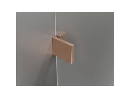 MEXEN/S - Lunar vanová zástěna 2-křídlová pravá 100 x 150, transparent, měď kartáčovaná 897-100-100-65-00-P