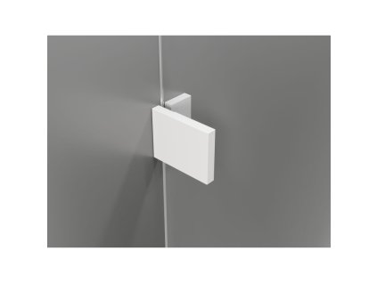 MEXEN/S - Lunar vanová zástěna 2-křídlová pravá 110 x 150, transparent, bílá 897-110-100-20-00-P