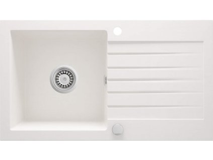 DEANTE - Zorba alabaster - Granitový dřez s odkapávačem ZQZ_A113