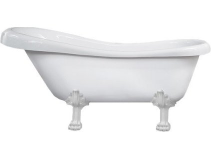 MEXEN/S - Retro volně stojící vana 170x75 cm bílá bílá nohy , sifon chrom 53251707500-20