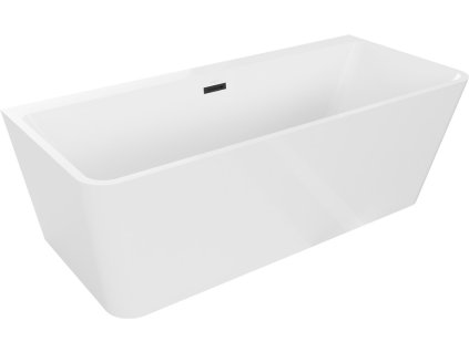 MEXEN/S - Volta vana volně stojící 170 x 75, bílá, sifon a přepad černá 51131707500-70