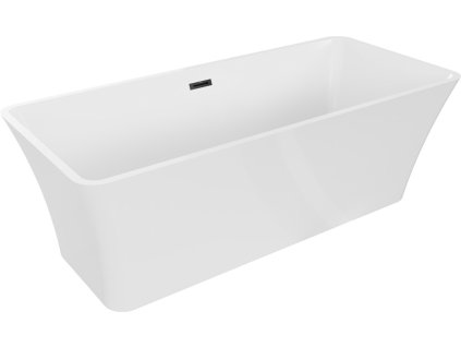 MEXEN/S - Tonia vana volně stojící 170 x 75, bílá, sifon a přepad černá 52171707500-70