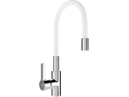 MEXEN - Flex dřezová baterie, chrom/ bílá 670900-02
