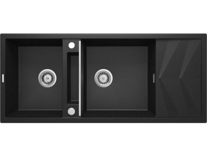 DEANTE - Magnetic metallic graphite granitový dřez, 2-bowl ZRM_G213