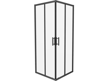 MEXEN - Rio sprchový kout čtverec 90x90, průhledná, černá 860-090-090-70-00