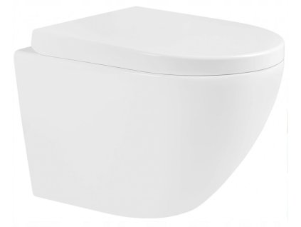 MEXEN/S - Lena Závěsná WC mísa včetně sedátka, duroplast, bílá 30220200