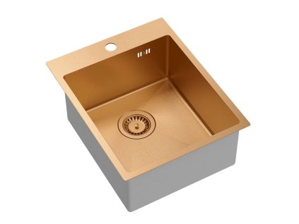 Quadron - Ocelový dřez RUSSEL 90 Cooper HB4050PVDBSC1