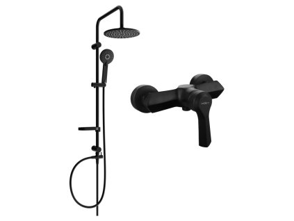 MEXEN/S - Carl sprchový sloup včetně sprchové baterie Sabre, černá 72140240-70