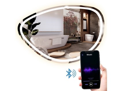 REA - Zrcadlo LED 70x100cm FOG HOM-05516