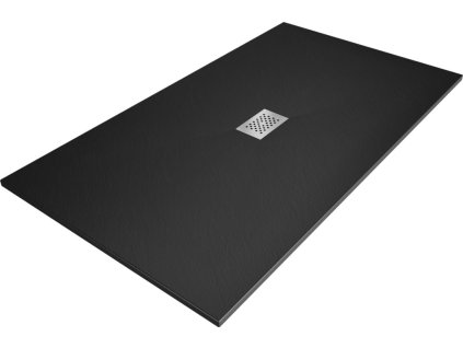 MEXEN/S - Hugo sprchová vanička SMC 180x100, černá, krytka nerez 42701018-X