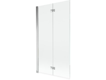 MEXEN - MIST vanová zástěna 100x150 cm 6mm 2-s, chrom, čirá, levá 8A9-100-002-01-00-L