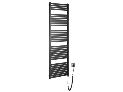 TONDI-E elektrické vykurovacie teleso, rovné, 450x1690 mm, 600 W, čierna mat