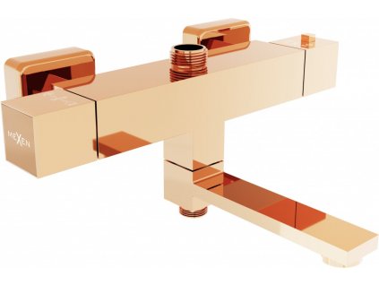 MEXEN - Cube baterie termostatická vanová/ sprchová růžové zlato 77910-60