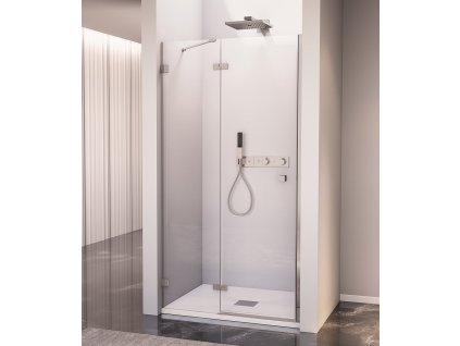FORTIS EDGE sprchové dvere do niky 900mm, číre sklo, ľavé