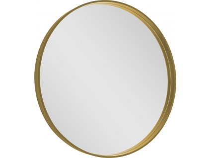 NOTION guľaté zrkadlo v ráme, ø 80cm, zlatá mat