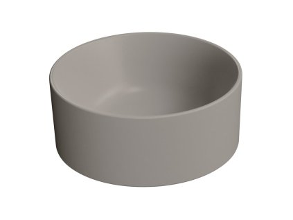KUBE X keramické umývadlo na dosku, priemer 32cm, tortora mat