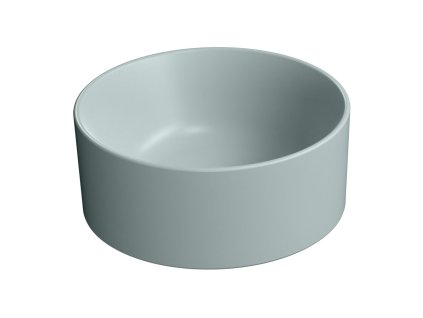 KUBE X keramické umývadlo na dosku, priemer 32cm, ghiaccio mat
