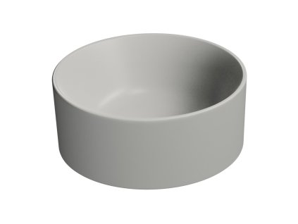 KUBE X keramické umývadlo na dosku, priemer 32cm, cenere mat