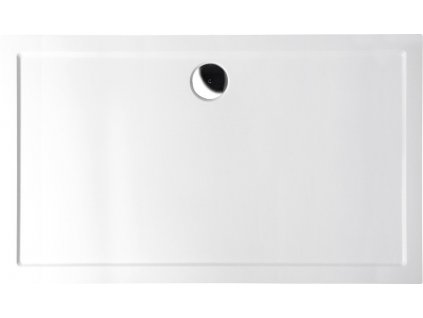 KARIA sprchová vanička z liateho mramoru, obdĺžnik 120x80cm, biela