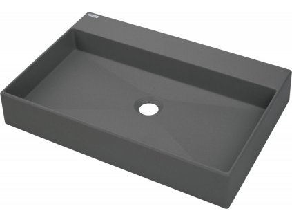 DEANTE - Correo antracit metalic - Granitové umyvadlo, na desku - 60x40 cm CQR_TU6S