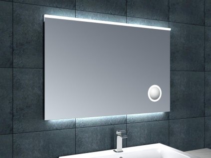 zrkadlo s LED osvetlením a kozmetickým zrkadlom 1000x650x30mm