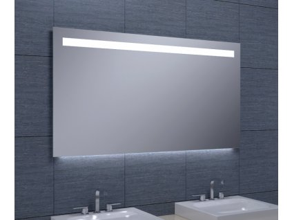 Zrkadlo s horným LED osvetlením 1200x650 mm, spodné podsvietenie (bssMFC65-12)