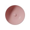 PURA keramické umývadlo na dosku, Ø 42cm, blush mat