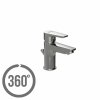 CERSANIT - Umyvadlová baterie VERO jednopáková, jednootvorová, stojánková, s pevným výtokovým ramínkem, CHROM, s výpustí kovovou S951-042