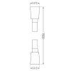 MEXEN/S - Cube DR02 podomítkový sprchový SET + slim sprcha 30 cm, bílá 77502DR0230-20