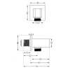 MEXEN/S - Cube DR02 podomítkový sprchový SET + slim sprcha 30 cm, bílá 77502DR0230-20
