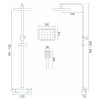 REA - Sprchový set s baterií 150mm Tom chrom z termostatem REA-P7100