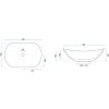 REA - Umyvadlo na desku Royal Granit 61x35 REA-U8596