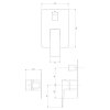 OMNIRES - PARMA sprchová baterie podomítková černá mat /BLM/ PM7435BL