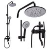 REA - Sprchový set s baterií 150mm VERSO černá REA-P9145