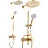 REA - Sprchový set s baterií 150mm ALDI zlatý REA-P8802