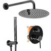 REA - Podomítková sprchová sada Lungo Black Metallic + BOX REA-P4420  DOPRAVA ZADARMO