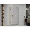 MEXEN/S - Roma Duo sprchový kout 70 x 70, transparent, zlato 854-070-070-50-00-02