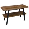 TWIGA umývadlový stolík 130x72x50 cm, čierna matná/Old wood
