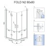 REA - Skládací sprchový kout Fold N2 80x80 REA-K9990