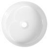 INFINITY ROUND keramické umývadlo na dosku, priemer 36cm, biela