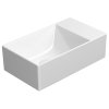 KUBE X keramické umývadlo 40x23cm, bez otvoru, pravé/ľavé, biela ExtraGlaze