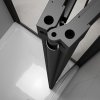 EASY BLACK sprchové dvere skladacie 900mm, číre sklo