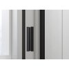 EASY BLACK otočné sprchové dvere 760-900mm, sklo Brick