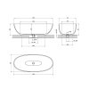 OMNIRES - SHELL M+ volně stojící vana, 175 x 78 cm, bílá mat SHELL175WWBM